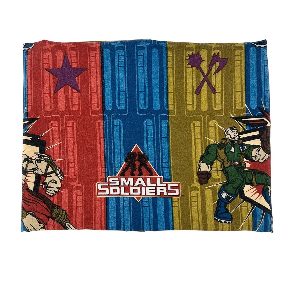 90s Vintage Small Soldiers Twin Sheet Dreamworks Animation Animated Movie 1990s